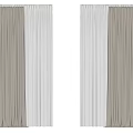 Neutral Toned Textured Curtains With Soft Fabric For Modern Interior Decoration
