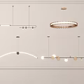 Modern chandelier combination 3d model