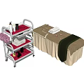 SPA Room Storage Rack With Multi Tier Shelves For Towels And Beauty Products