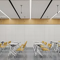 Modern Classroom Recording and Broadcasting Classroom 3d model