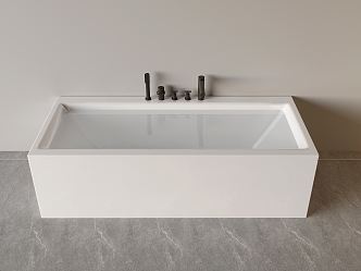 Bathtub Integrated Bathtub Separate Bathtub Toilet 3d model