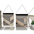 Stylish Macramé Hanging Decorations With Various Patterns And Plant Holder For Home Decor