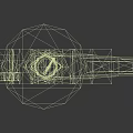 Side View Of Brown Compound Bow Featuring Wooden Texture And Mechanical Components Design