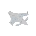Silver Passenger Jet Flying In Clear Blue Sky 3d model