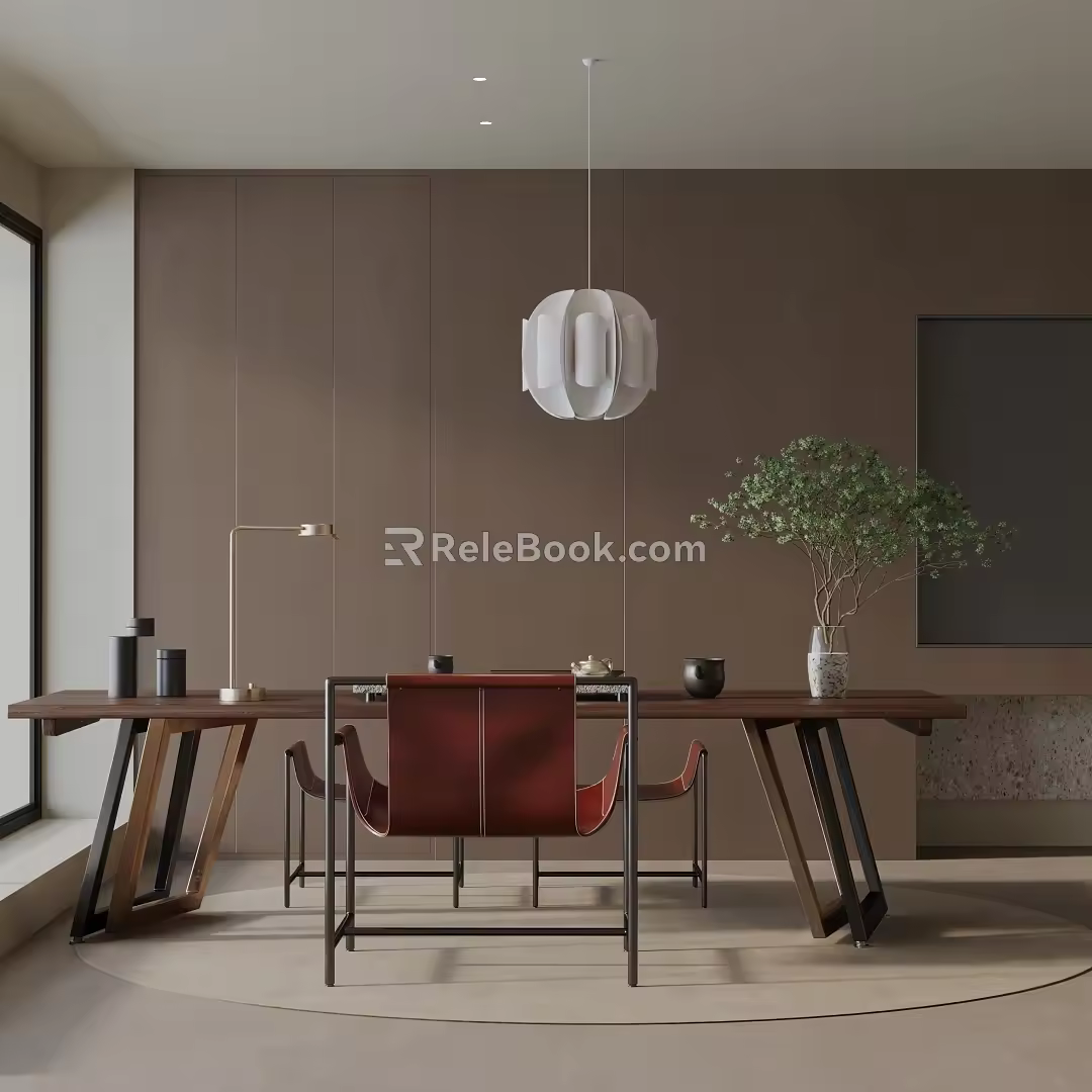 Modern table combination 3d model