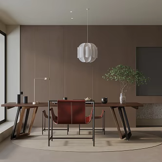 Modern table combination 3d model