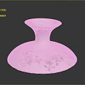 Decorative White Ceramic Candle Holder With Floral Leaf Pattern And Elegant Design 3d model