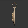 Elegant Gold Round Pendant With Intricate Carvings And Central Pearl