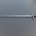 Sword Long Sword Big Sword Silver Snake Sword Eternal Sword Game Sword Curved Sword Cold Weapon Low Face Number Low Model Simple Model Times Movie and TV Level Super Realism 3d model