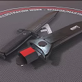 Two Tactical Knives Displayed On Textured Mat