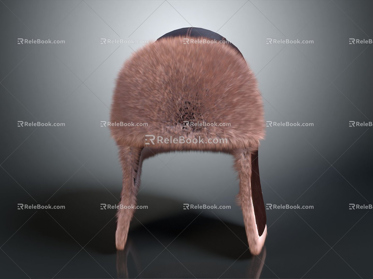 Modern Hat Ear Ware Hat Catcher Hat Winter Cold Fur Hat Ear Ware Hat Soviet Fur Hat 3d model