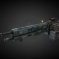 light machine gun 3d model