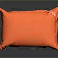 Modern Orange Square Decorative Pillow With Soft Fabric For Home Furniture