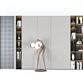 Minimalist Modern Bookshelf With Open Layered Shelves Wooden Accents And Decorative Items