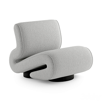 elvemobilya solid wood fabric leisure chair 3d model