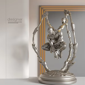 Modern Italian Light Luxury Ornaments Spider-Man Venom Manwei Handmade 3d model