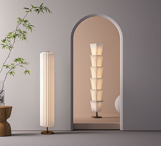 Modern floor lamp 3d model