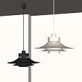 Nordic flying saucer chandelier 3d model
