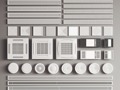 Modern Air Outlet Air-conditioning Port Yuba Combination model