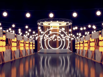 Modern Market Stage 3d model