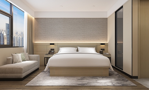 Hotel Rooms Modern Rooms 3d model