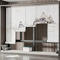 New Chinese-style roller shutter window 3d model