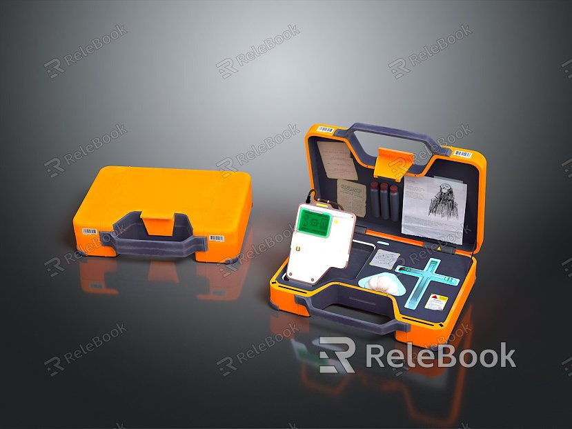 Modern Box Suitcase Toolbox Medicine Case model