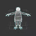 Frog Like Game Movie Character With Green Coat White Shirt And Black Pants