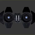 Modern Spaceship Spacecraft 3d model