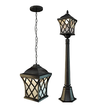 Jianou street lamp chandelier classical street lamp outdoor street lamp 3d model