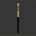 Wooden Household Tool With Black Handle And Viking Engraving For Daily Use
