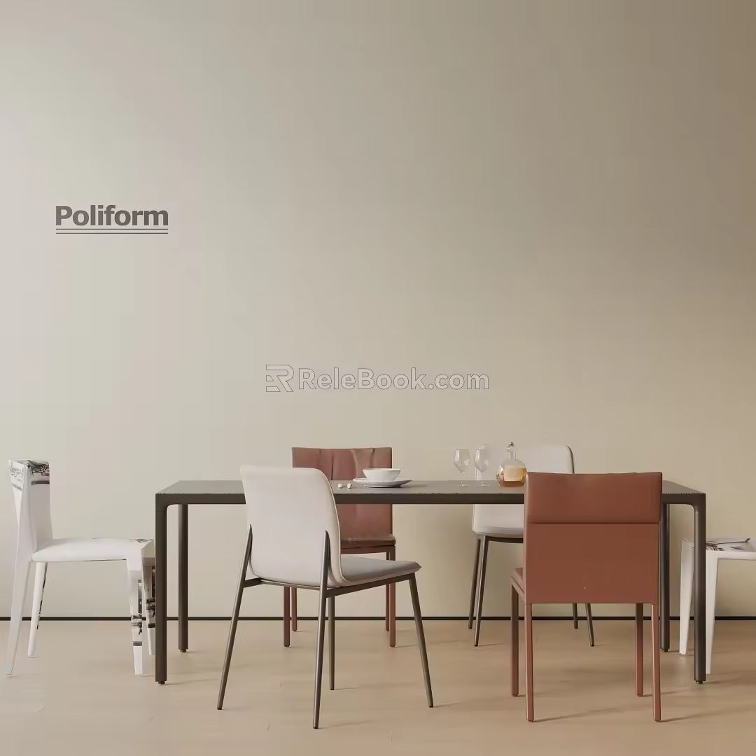 Modern table combination 3d model