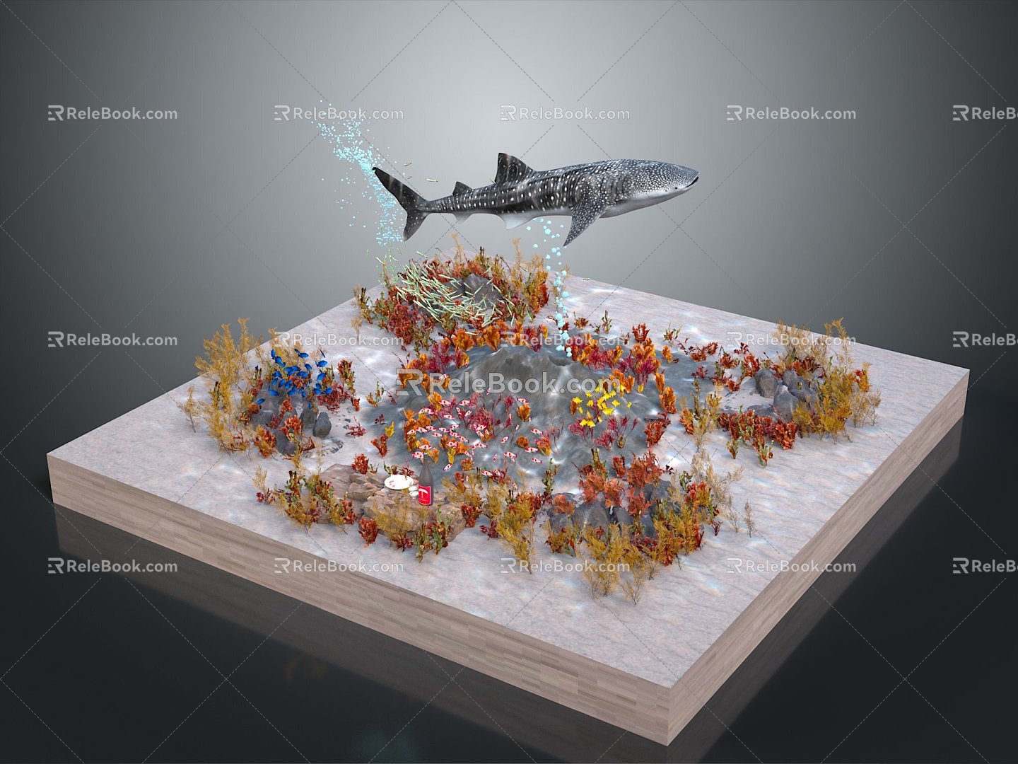 Coral Reef Coral Underwater World Underwater World Marine Animal Fish Freshwater Fish Marine Fish Animal 3d model