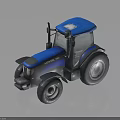 Blue Lovol Agricultural Tractor Featuring Large Tires And Black Blue Accents