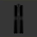 Tactical Military Weapon With Green Indicator Light And Black Housing Structure