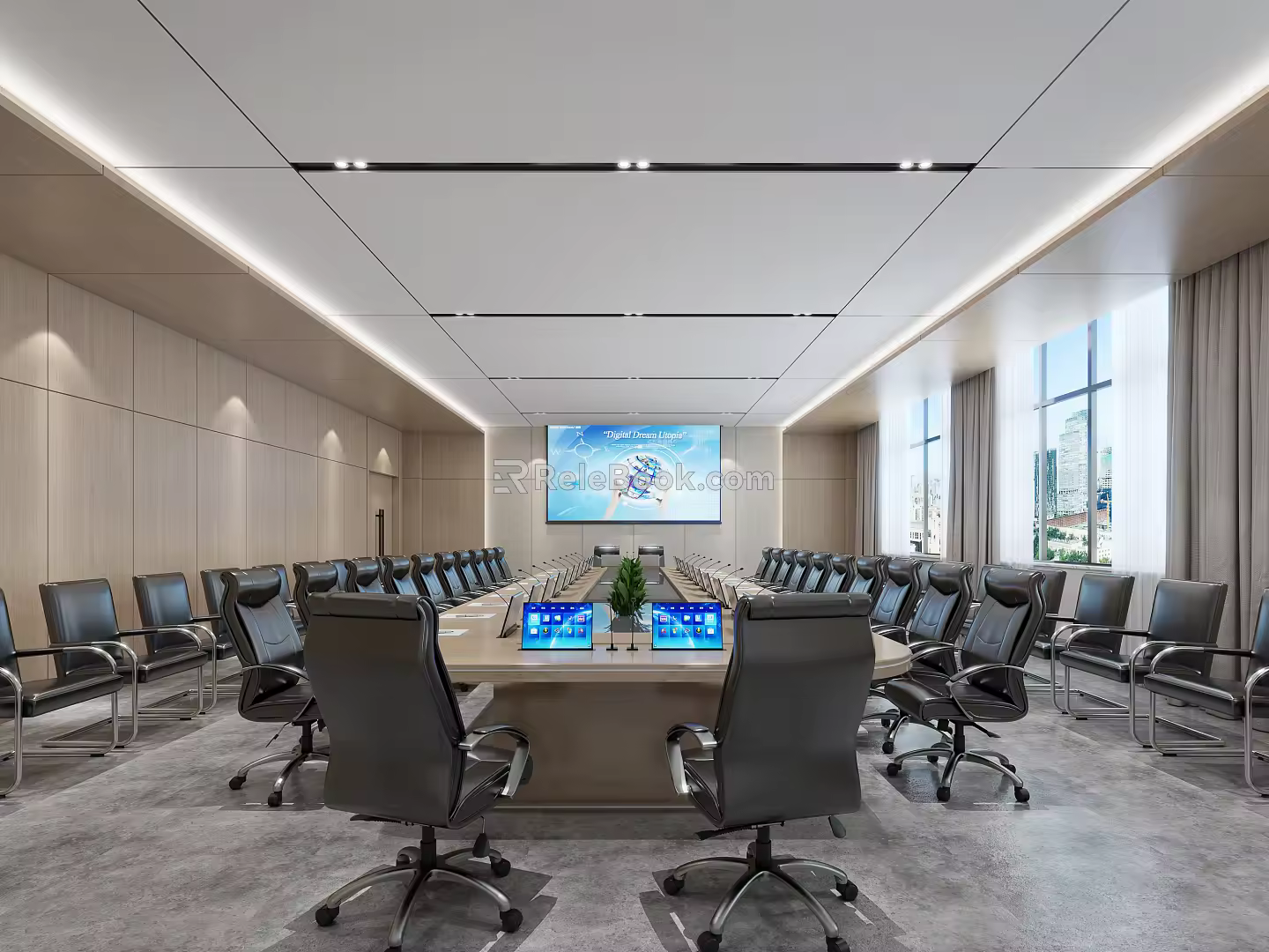 Modern Conference Room 3d model