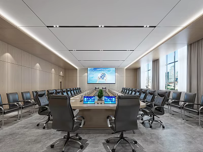 Modern Conference Room 3d model