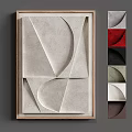 Abstract Geometric 3D Wall Art Decorative Panel With Multicolor Sculptural Textured Design
