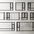 windows casement windows floor-to-ceiling windows bay windows balcony floor-to-ceiling windows doors and windows broken bridge aluminum windows 3d model
