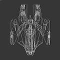 Advanced Futuristic Cosmic Spaceship With Sleek Aerodynamic Structure For Interstellar Travel