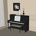 Modern Piano 3d model