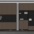 Modern Shoe Cabinet With Wooden Storage Compartments Decorative Vase And Hanging Rack