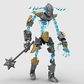 LEGO Toy Blocks Skull Warrior Samurai Fighting 3d model