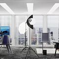 Modern Studio Recording Studio 3d model