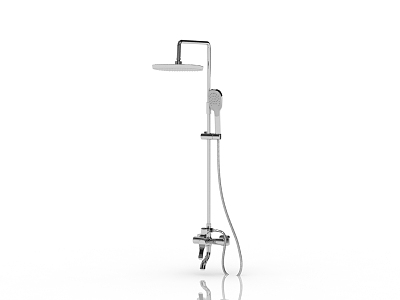 Modern large shower 3d model