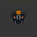 Turret Turntable Railgun Sci-fi Tower Defense Game Tower Defense Sci-fi Turret Game Turret Game Battery 3d model