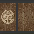 Handcrafted Wooden Tables With Carved Circular Pattern And Intricate Decorative Legs