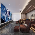 modern video room 3d model