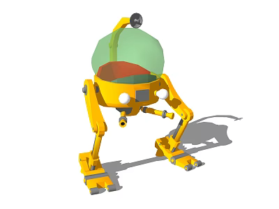 Sci-fi children's equipment Modern play equipment 3d model
