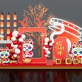 New Year Meichen Design Mall Meichen Year of the Snake Meichen 3d model